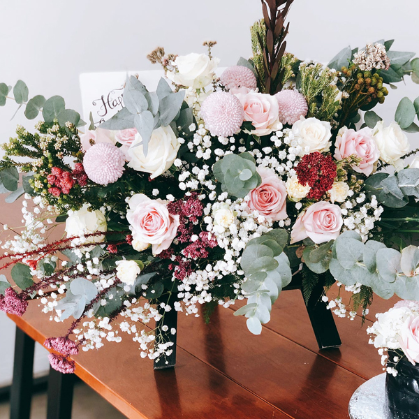 大型活动时候的花卉展示